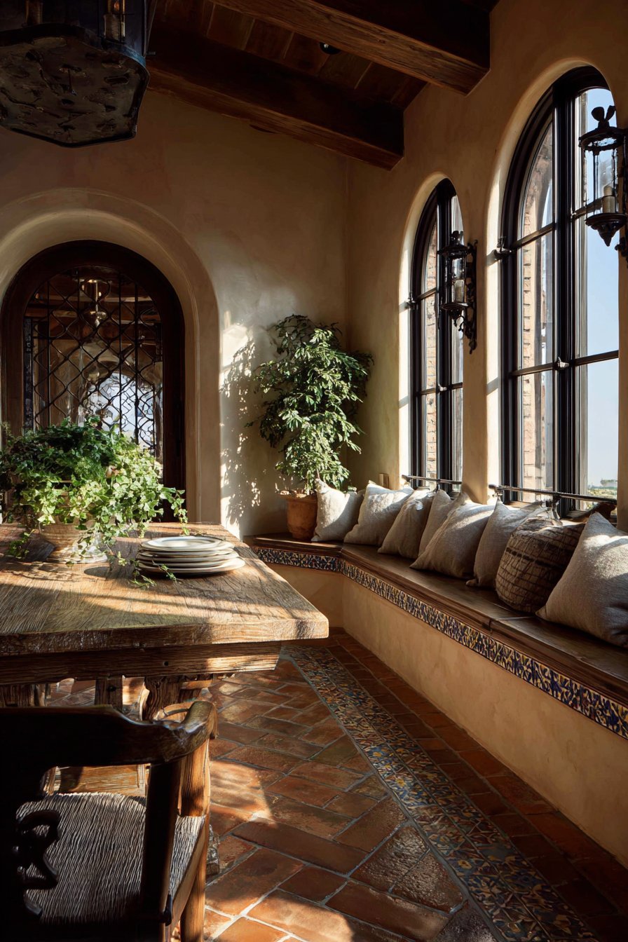 Mediterranean Terracotta and Wrought Iron Warmth