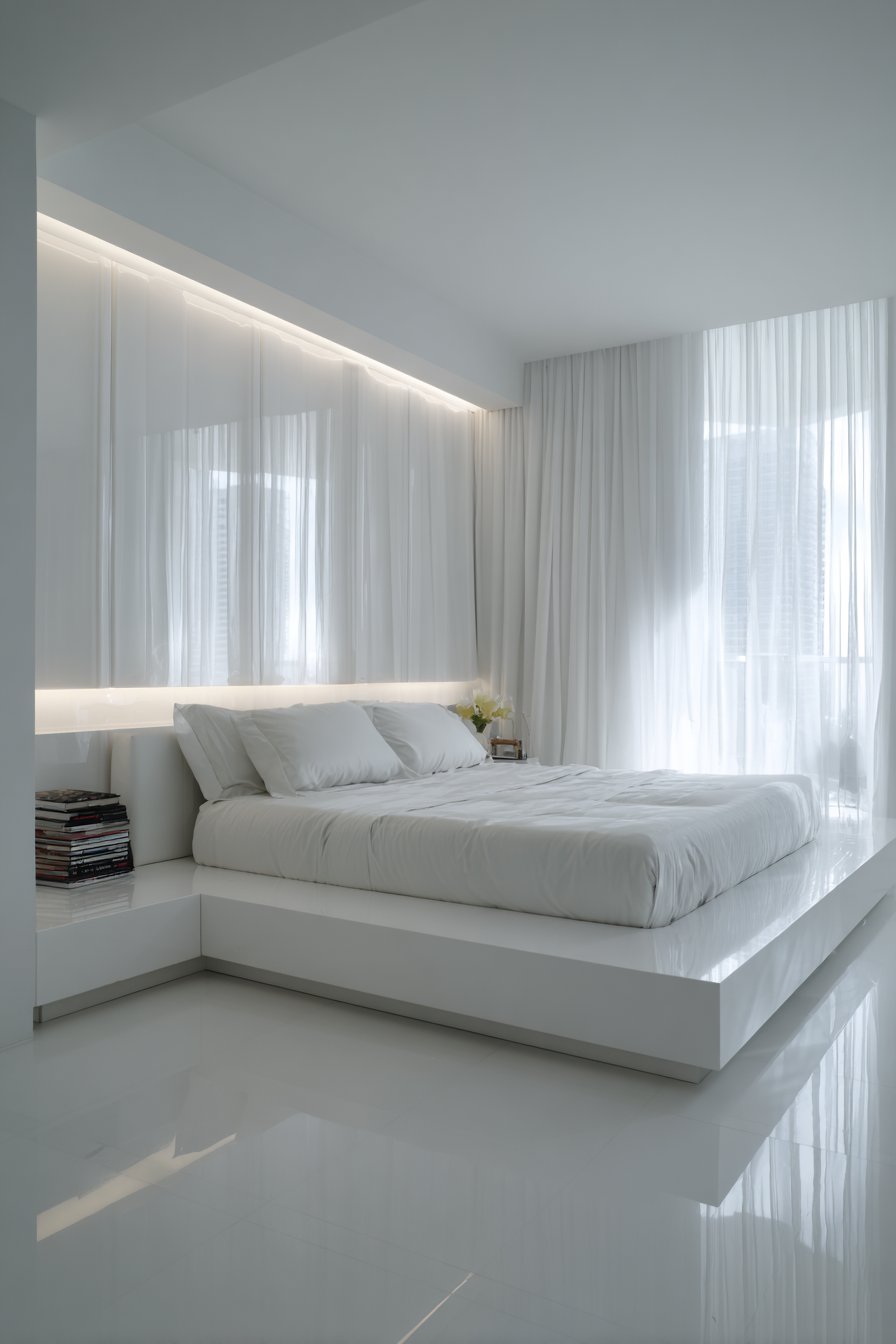 Contemporary Minimalism with Sleek White Precision
