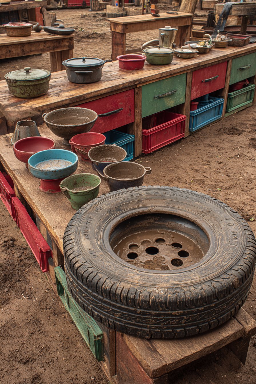 Upcycled Colorful Creative Expression