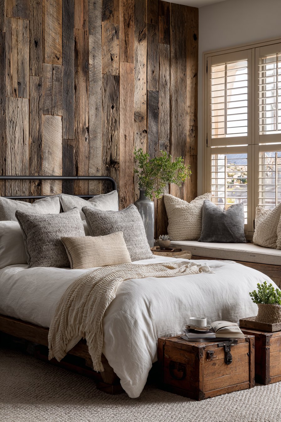 Rustic Farmhouse Character-Rich Master Bedroom