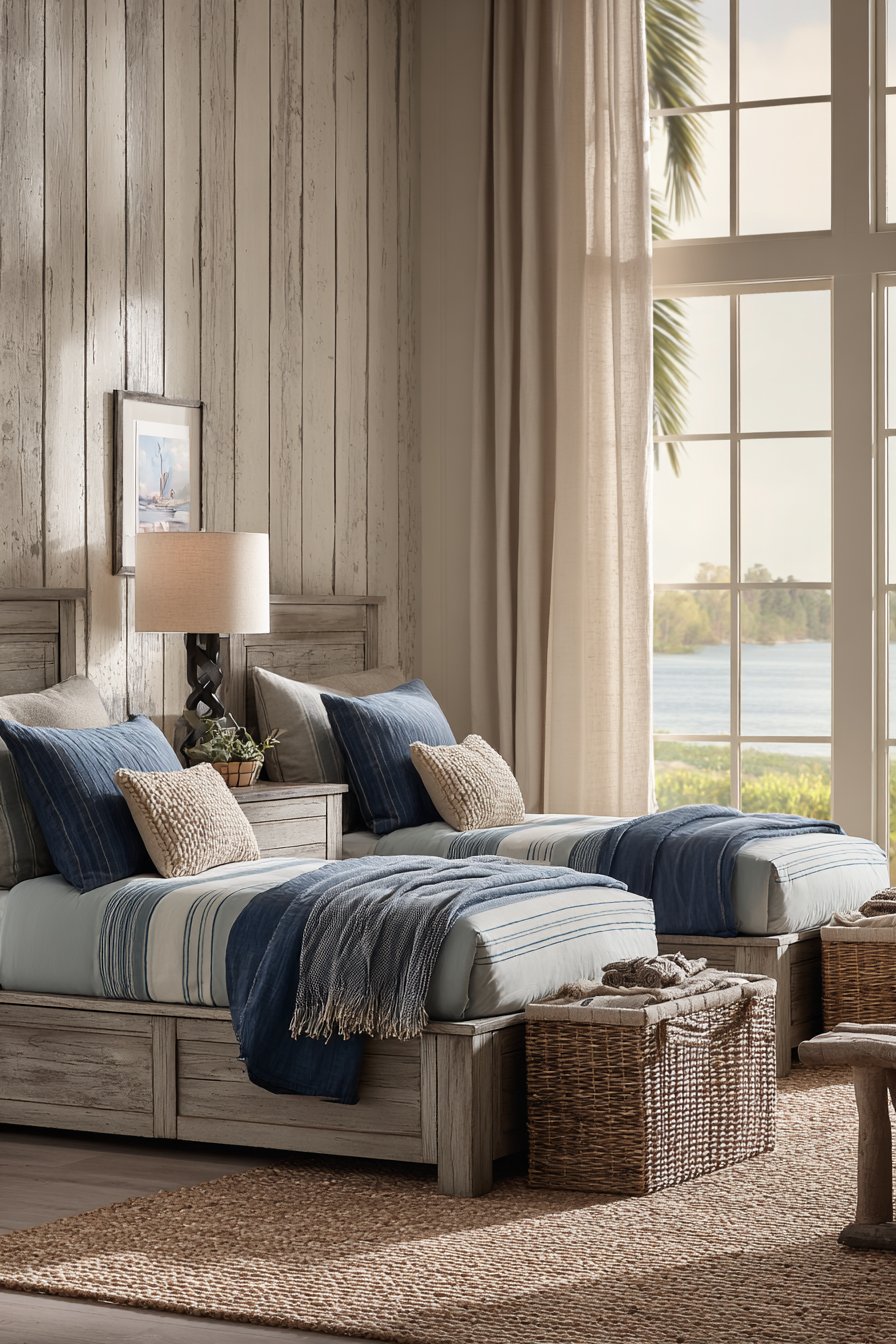 Modern Coastal Design with Weathered Elegance