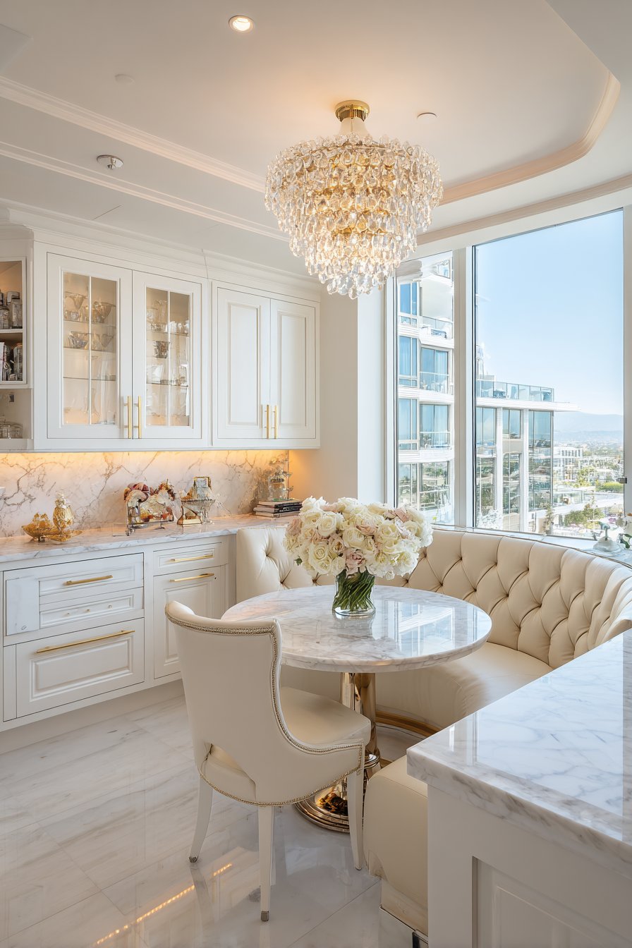 Luxury Italian Leather and Polished Chrome Sophistication