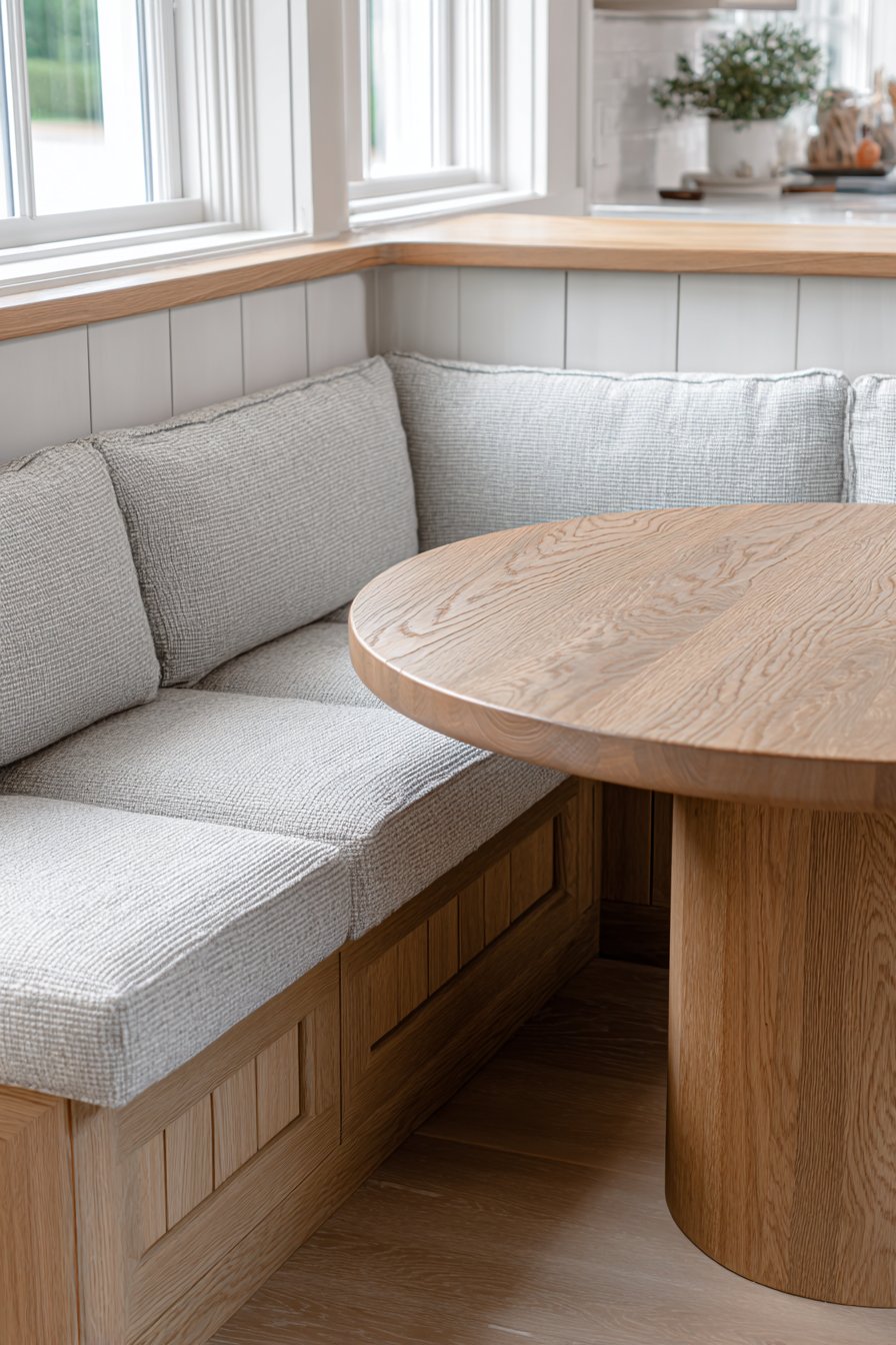 Shaker-Style Natural Linen and Maple Simplicity