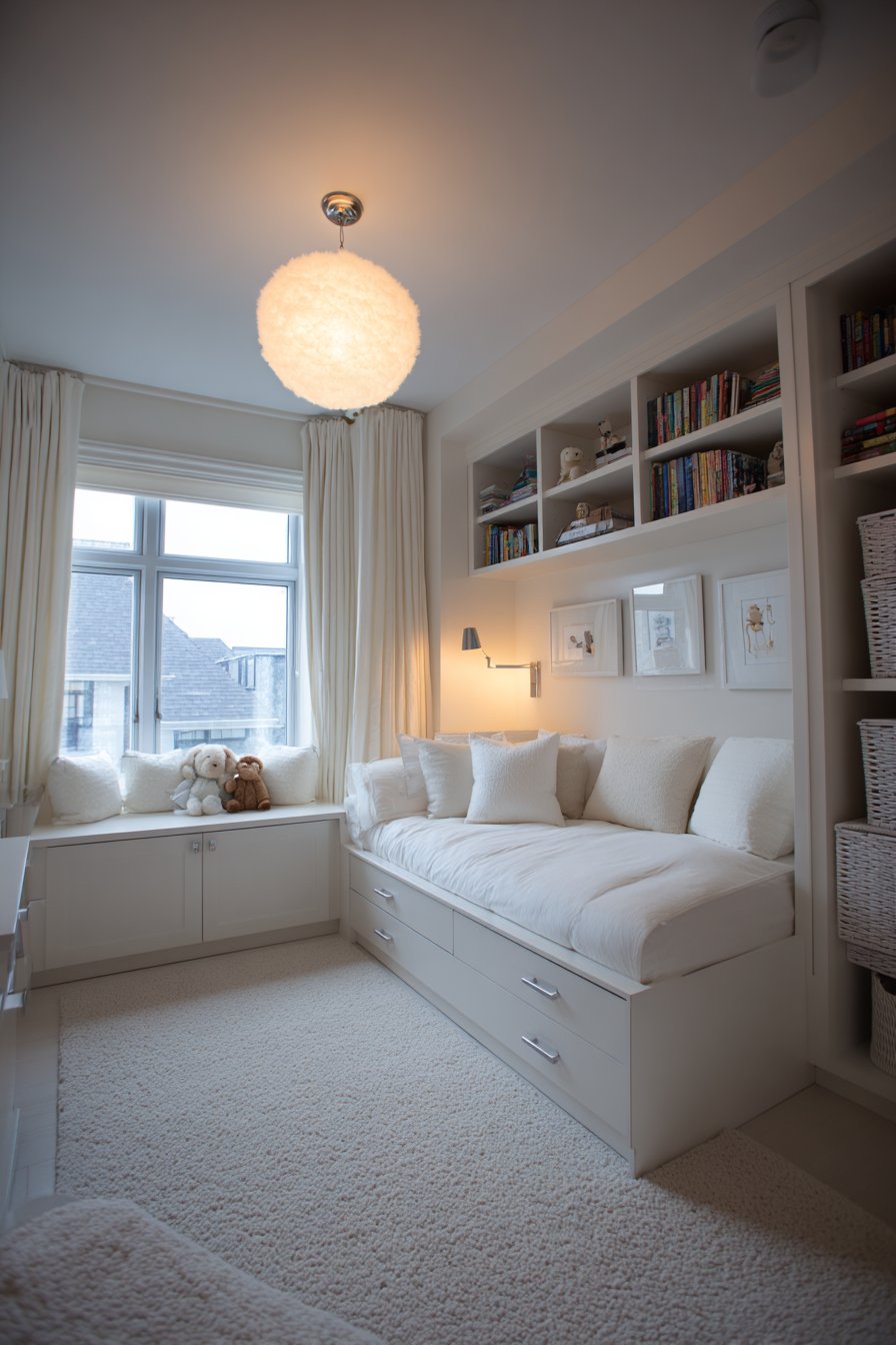 Teen-Friendly White with Youthful Sophistication