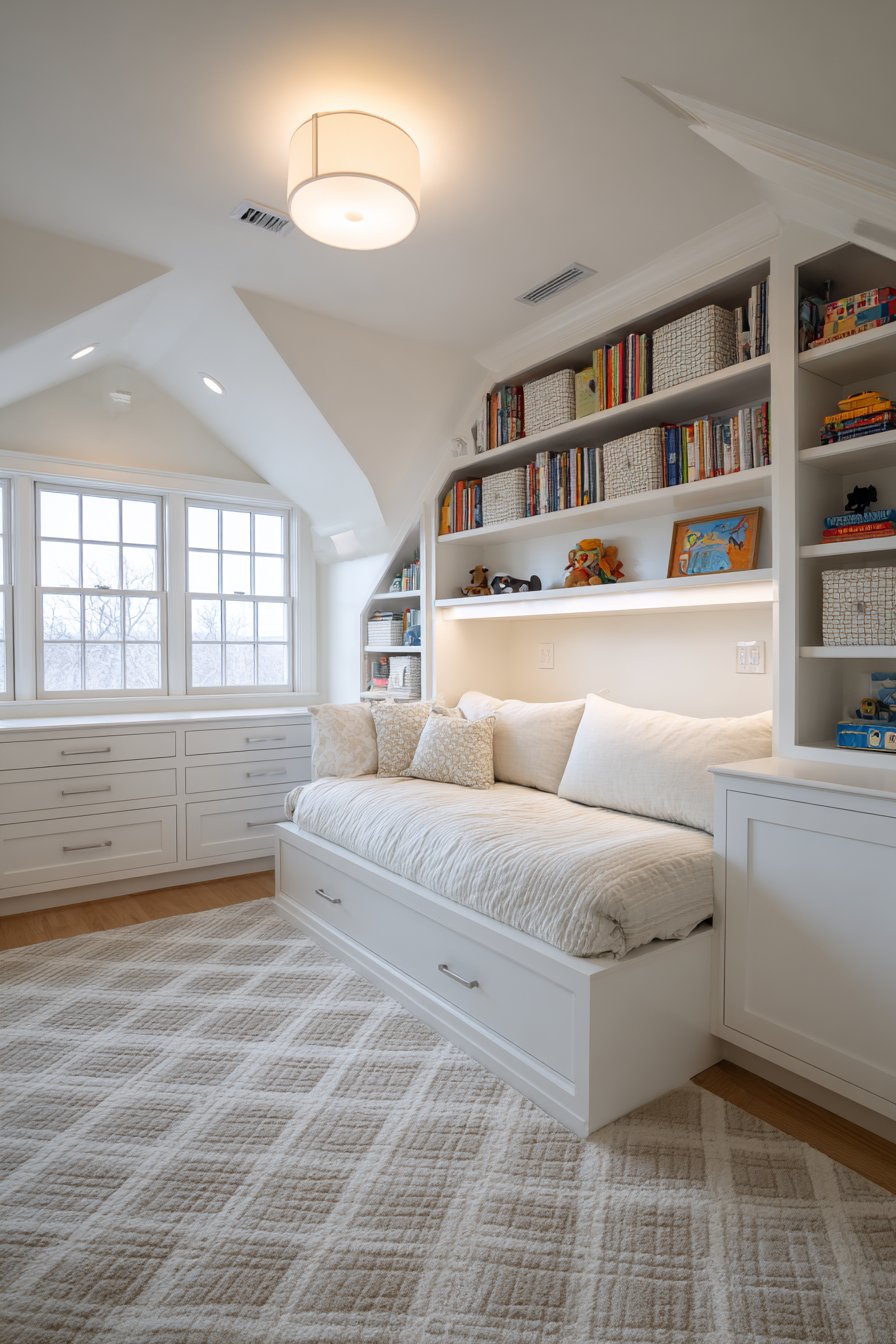 Teen-Friendly White with Youthful Sophistication