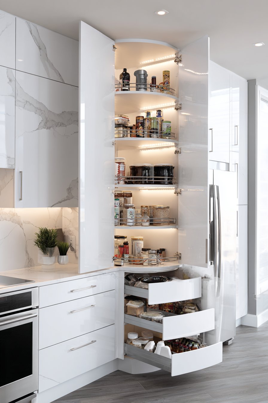 Functional Elegance with Floor-to-Ceiling Storage