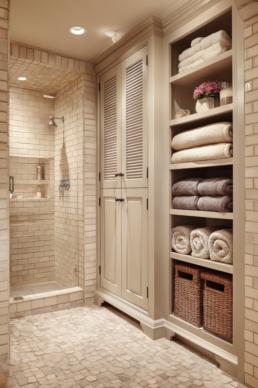 Practical Storage-Focused Family Bathroom