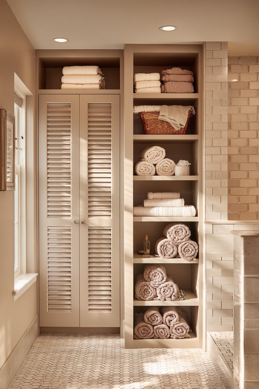 Practical Storage-Focused Family Bathroom