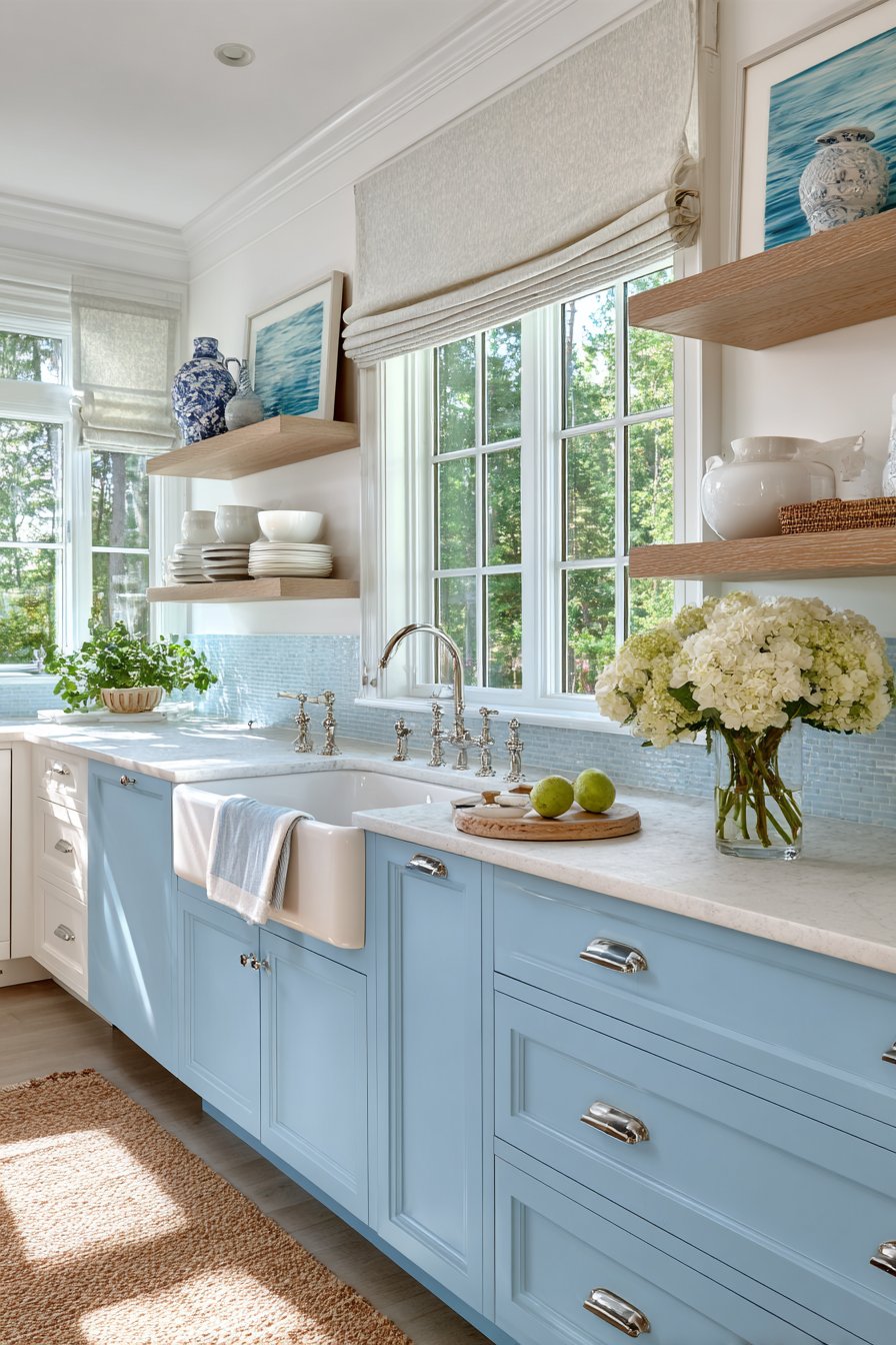 Coastal-Inspired Powder Blue Serenity