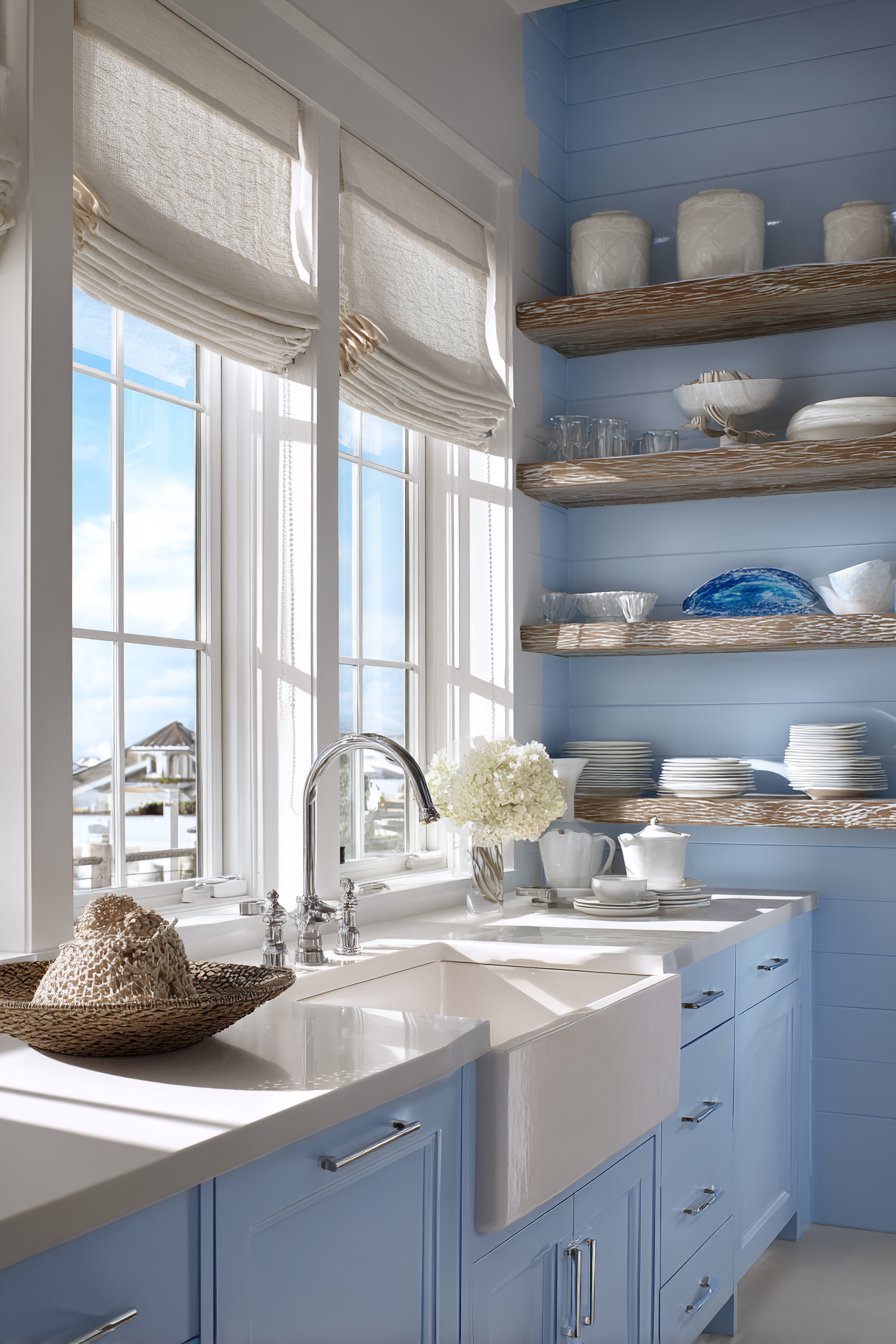 Coastal-Inspired Powder Blue Serenity