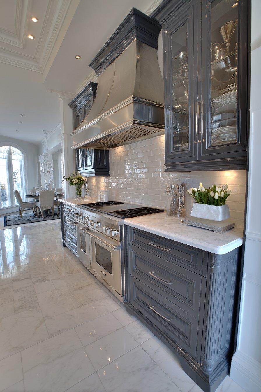 Professional Chef's Kitchen with Refined Finishes