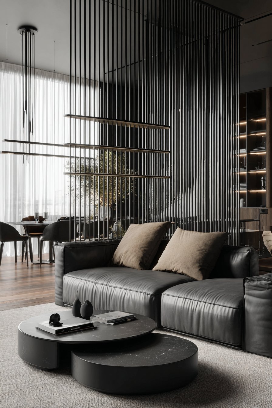 Industrial Metal-Framed Glass Partition: Contemporary Elegance Meets Transparency