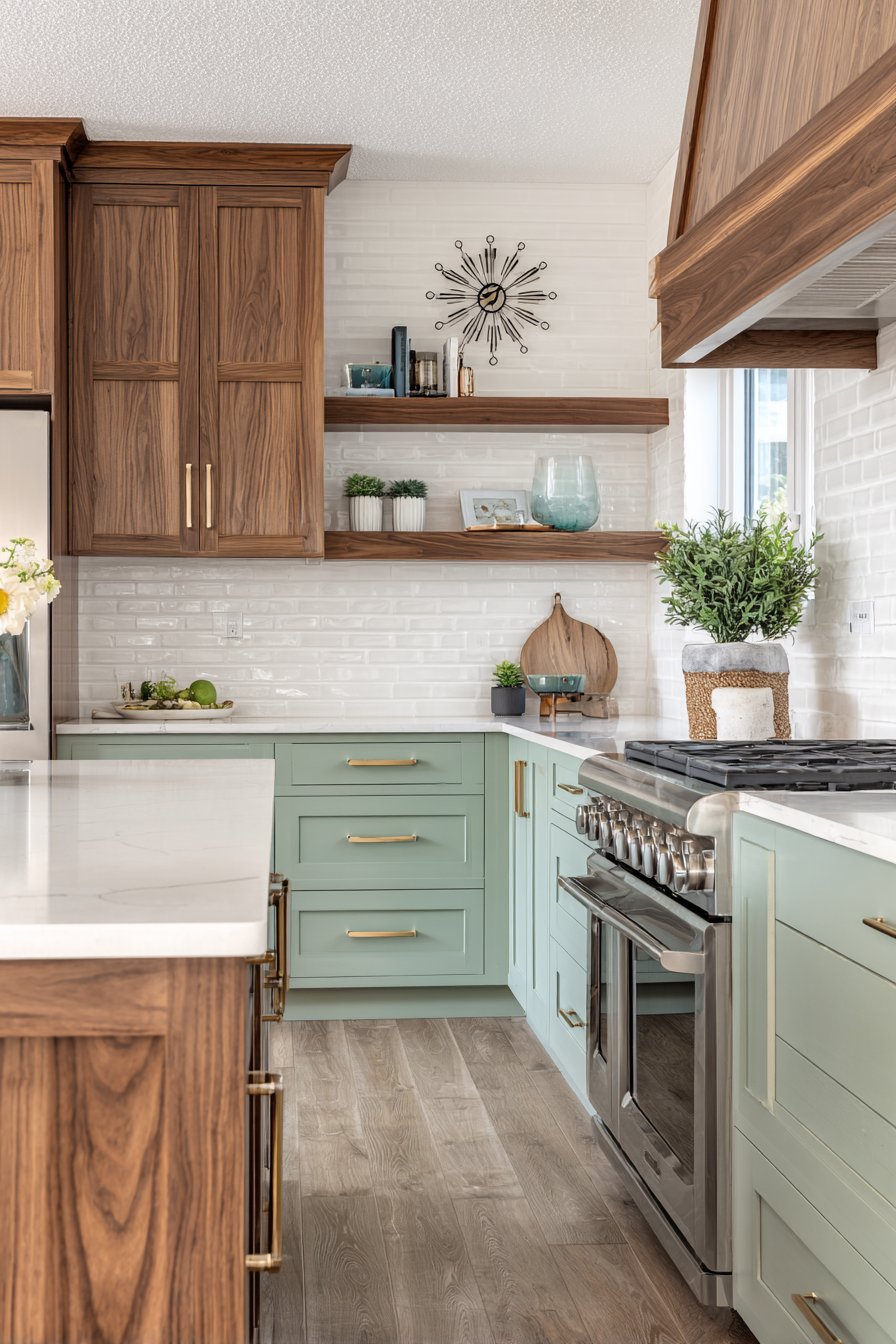 Two-Tone Drama with Vintage Flair