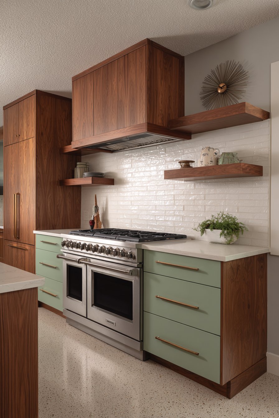 Two-Tone Drama with Vintage Flair