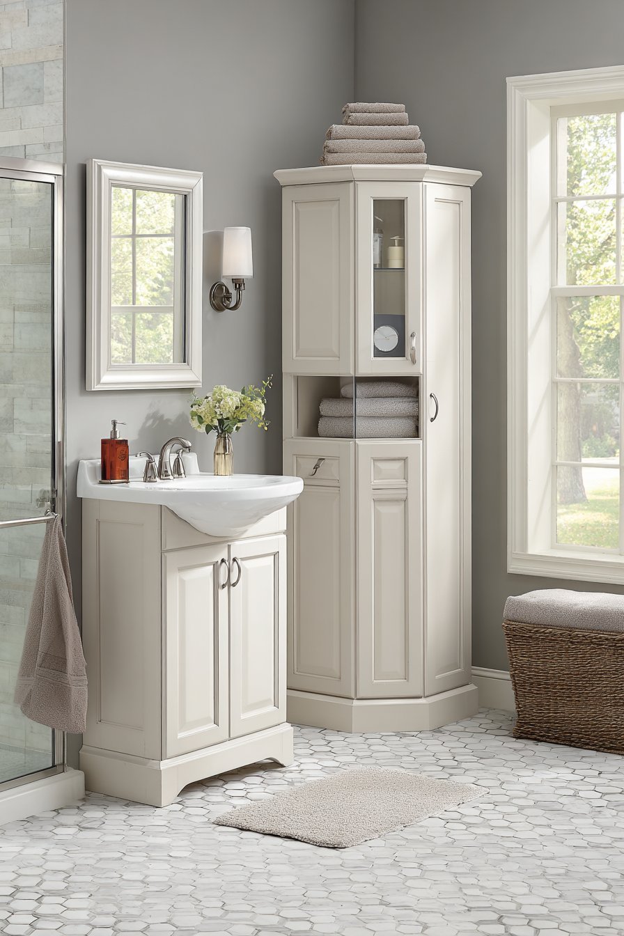 Vertical Storage Solutions with Hexagonal Charm