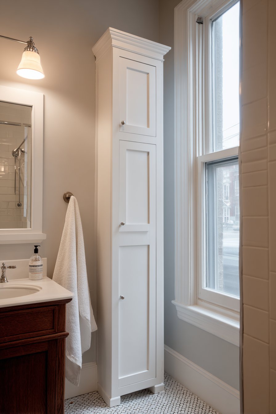 Vertical Storage Solutions with Hexagonal Charm