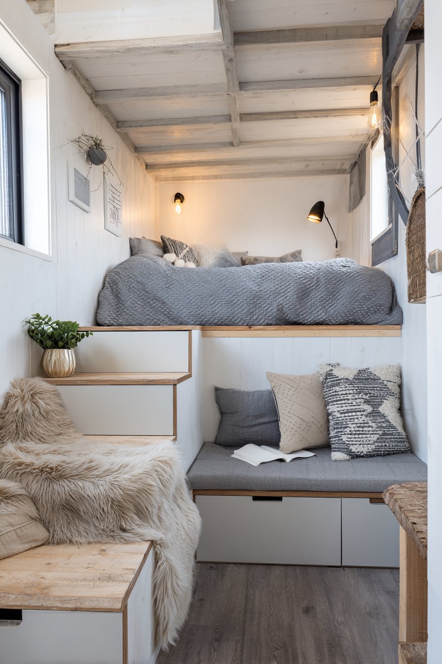 The Elevated Living Solution with Lofted Sleeping Platform