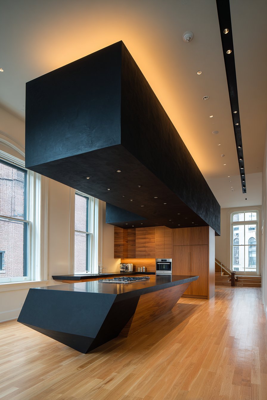 Floating Island with Walnut Warmth