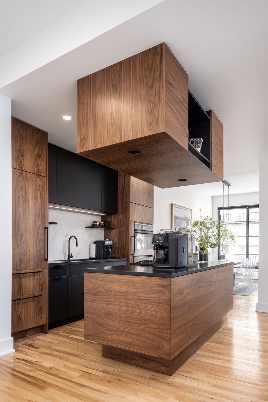 Floating Island with Walnut Warmth