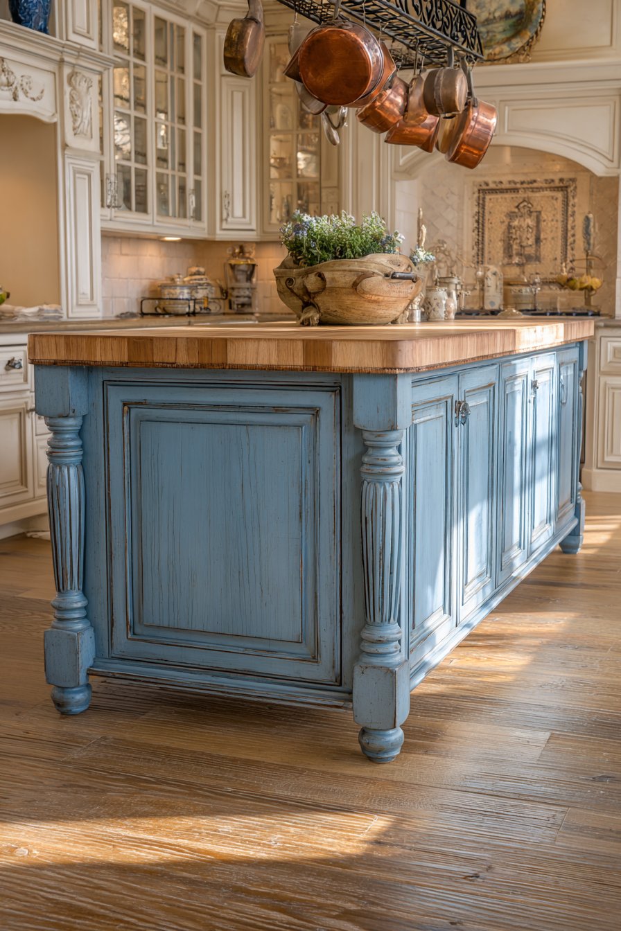 Provence Blue Island Centerpiece