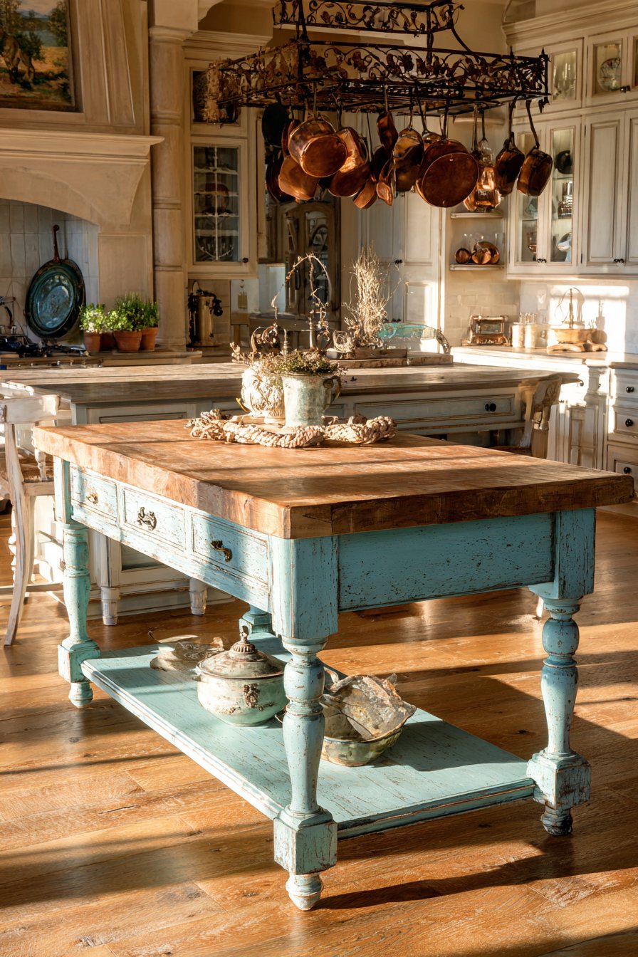 Provence Blue Island Centerpiece