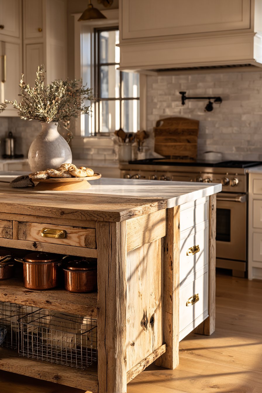 Reclaimed Barn Wood Island Masterpiece