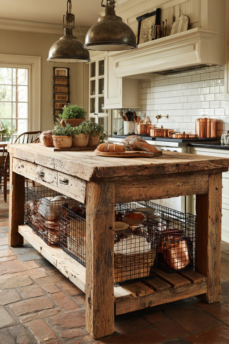 Reclaimed Barn Wood Island Masterpiece