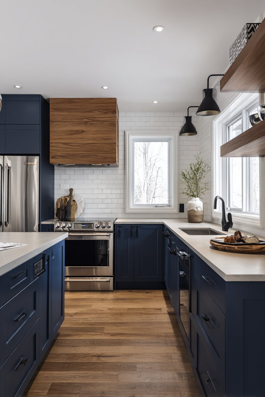 Compact Modern Kitchen with Smart Storage Solutions