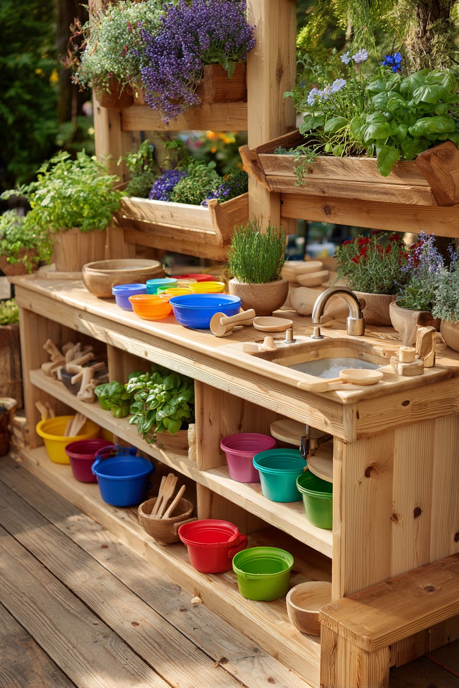 Sustainable Cedar Wood Organization Station