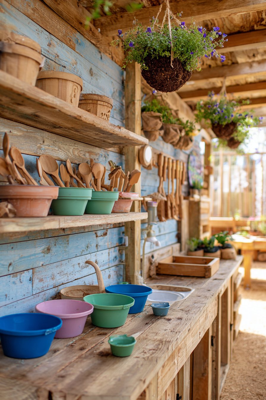 Sustainable Cedar Wood Organization Station