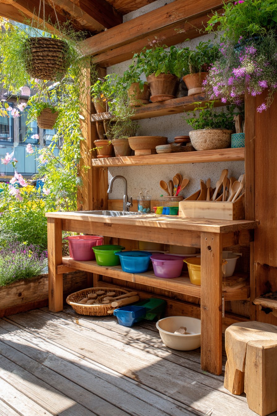 Sustainable Cedar Wood Organization Station
