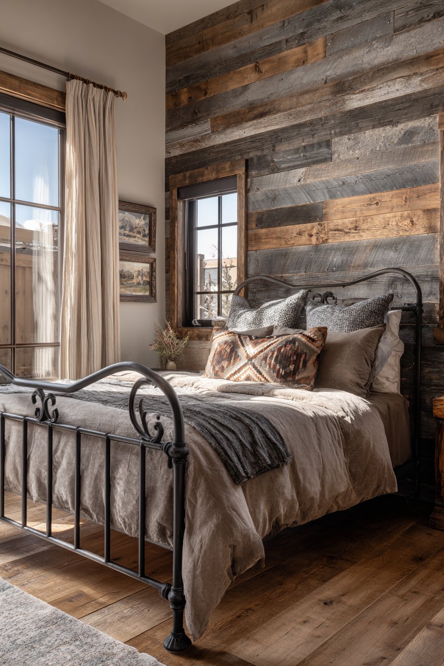 Weathered Wood Accent Wall Retreat