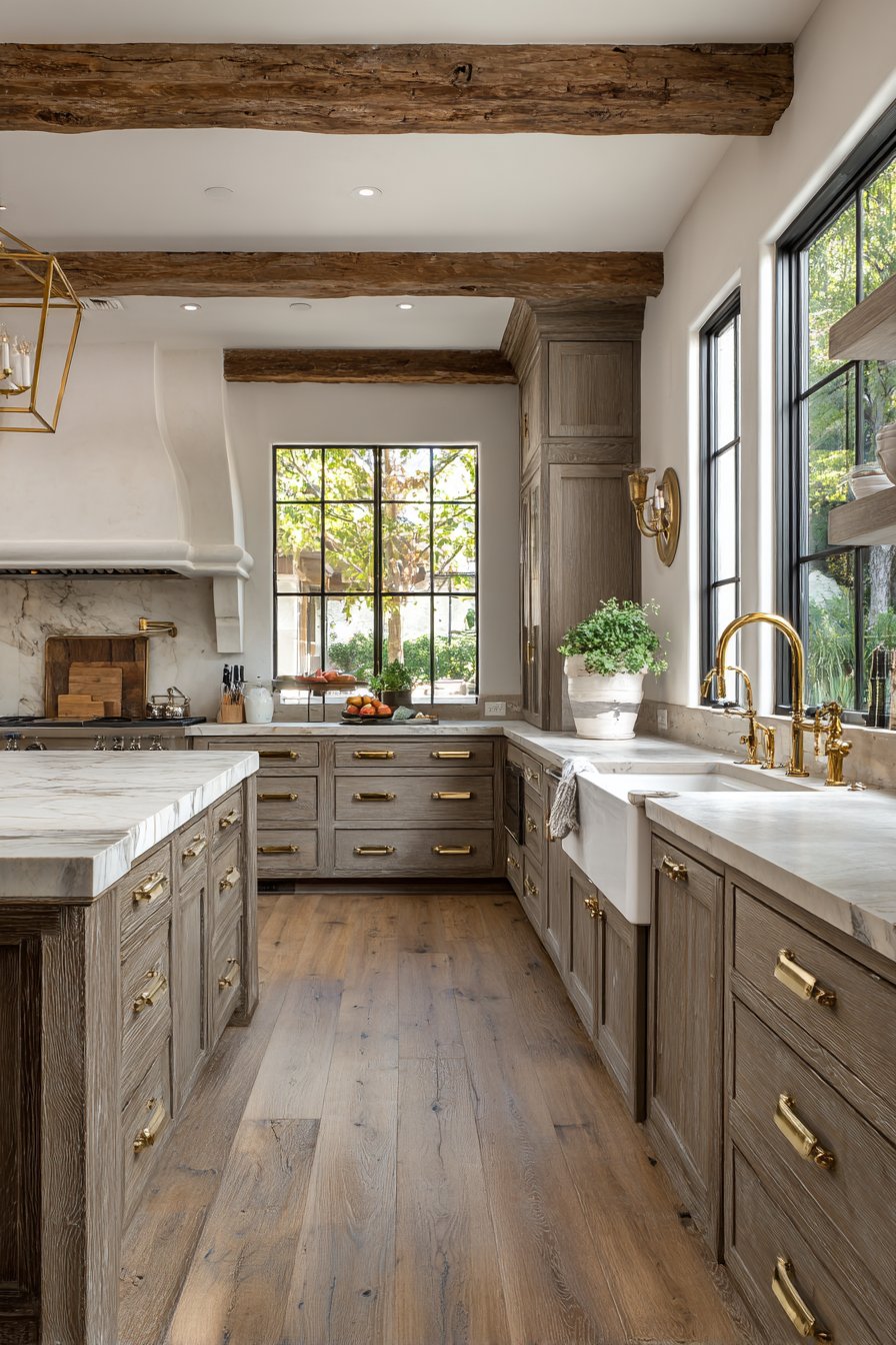 Rustic Reclaimed Barn Wood Kitchen