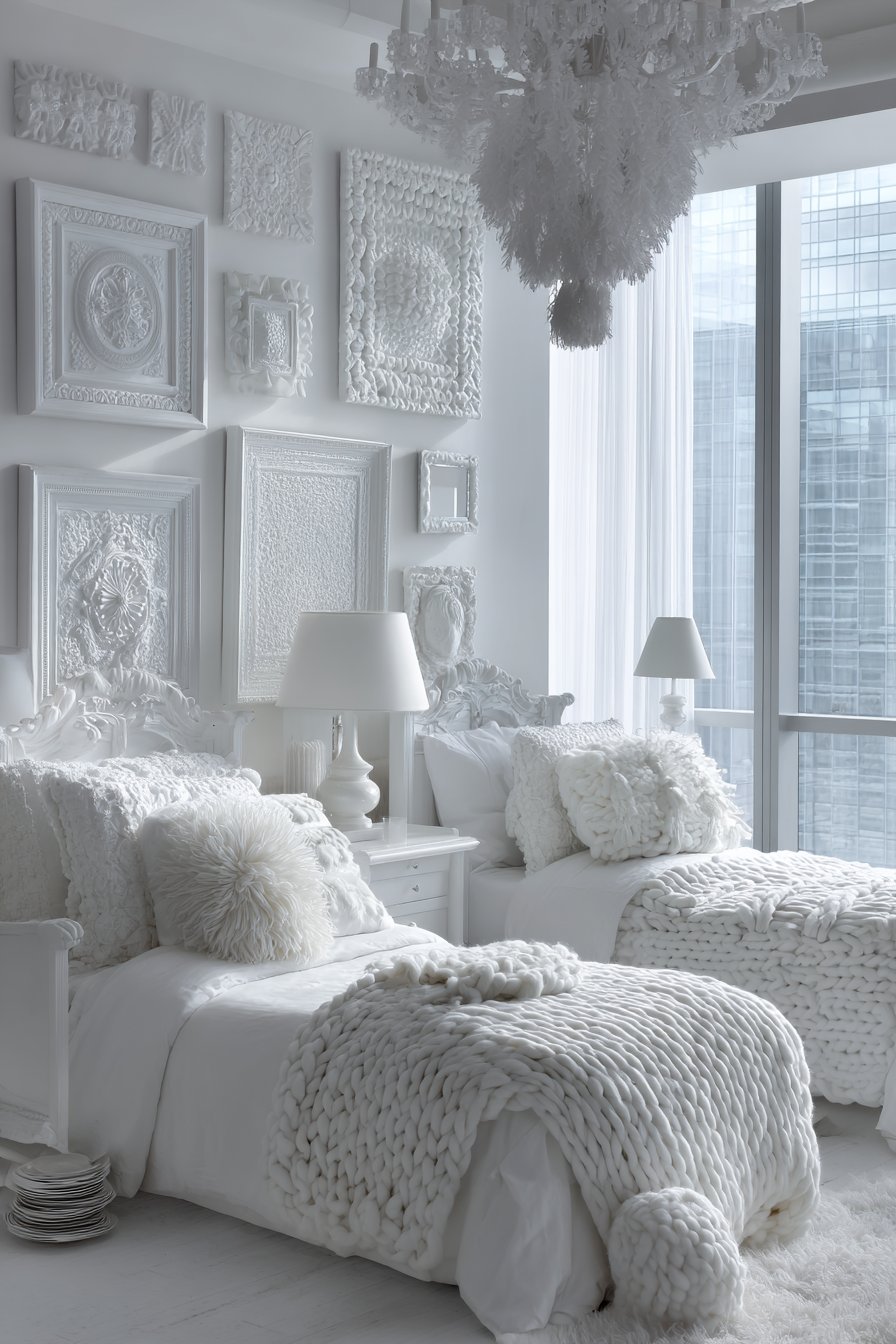 Maximalist Monochrome with Textural Drama