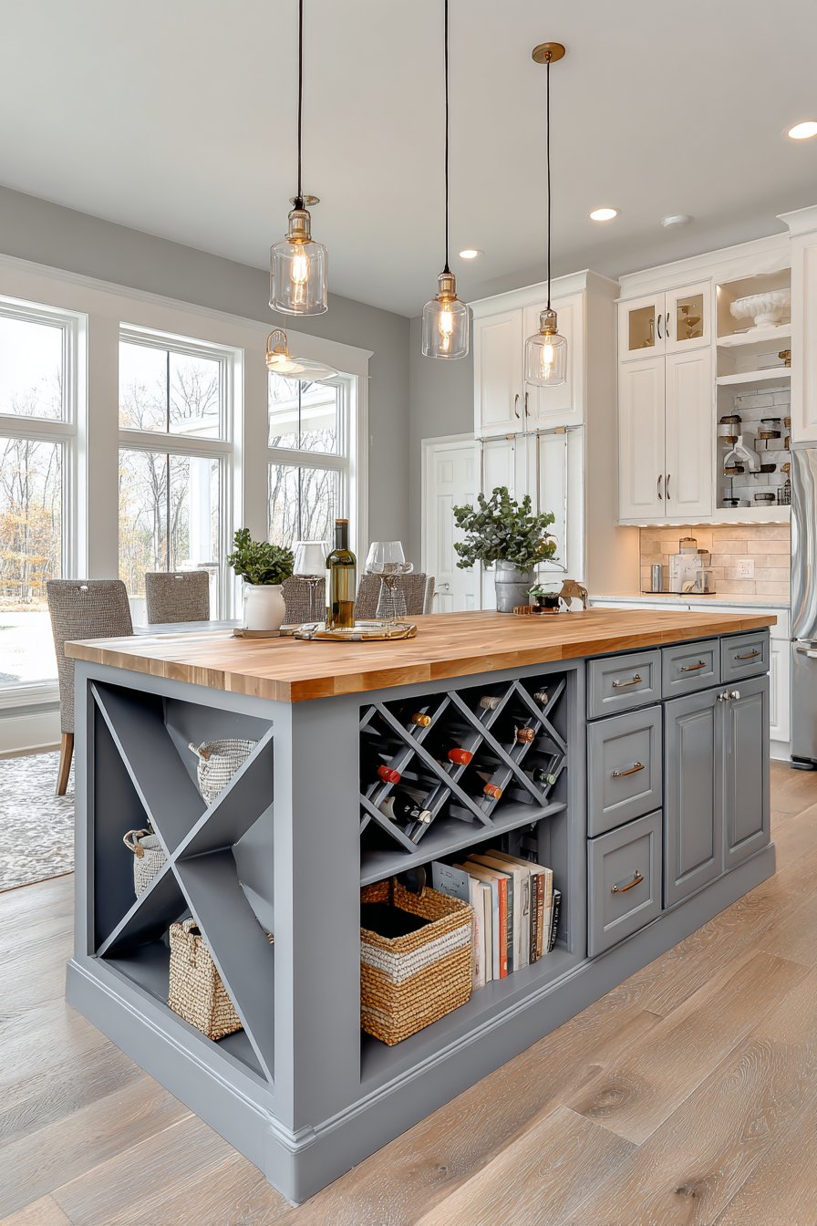 Multi-Functional Kitchen Island Storage Hub