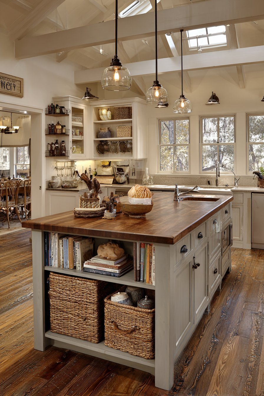 Multi-Functional Kitchen Island Storage Hub