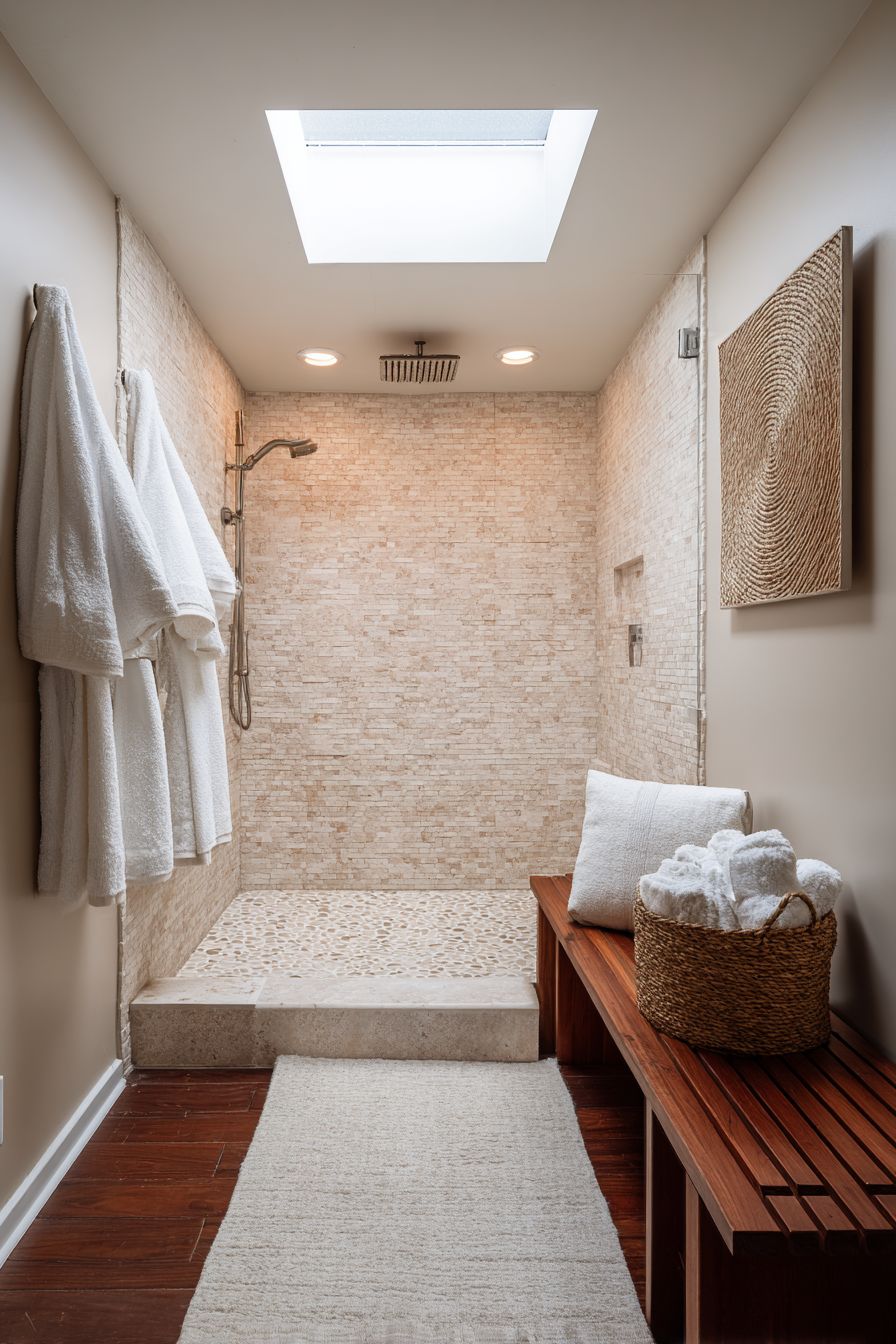 Spa-Inspired Walk-In Shower Retreat