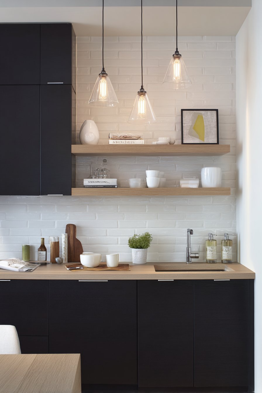 Compact Contemporary with Matte Black Cabinets