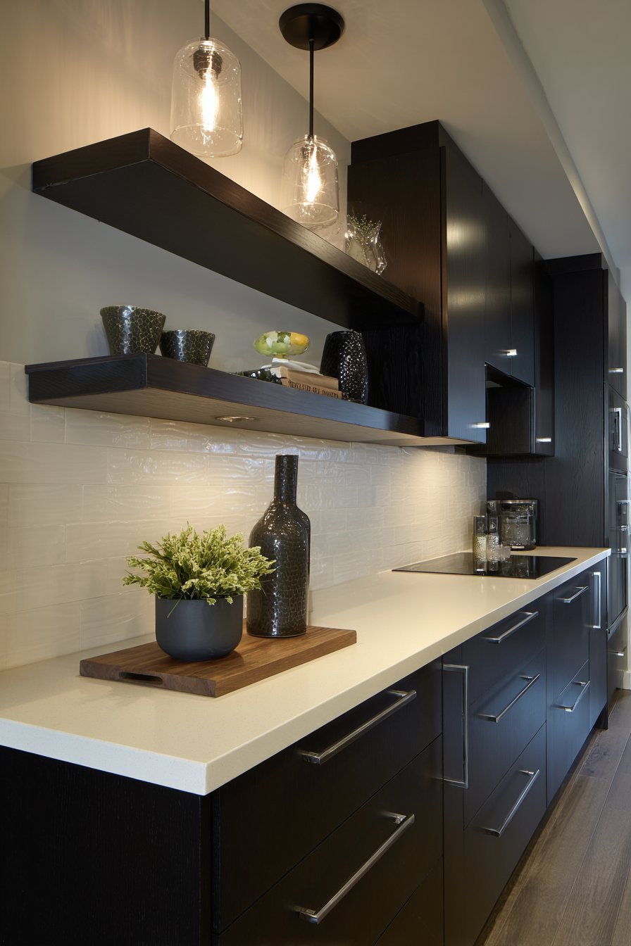 Compact Contemporary with Matte Black Cabinets
