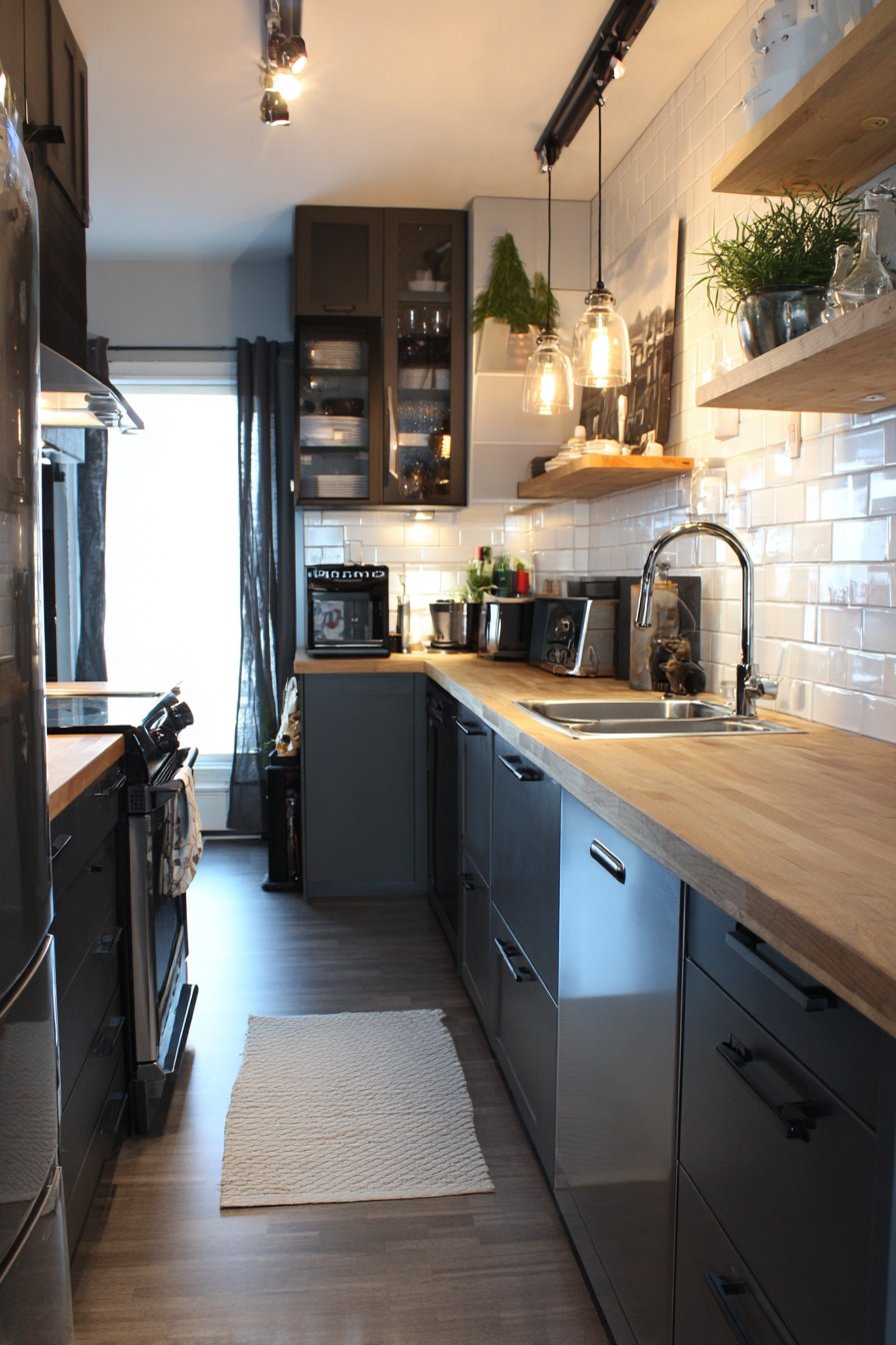 Compact Contemporary with Matte Black Cabinets