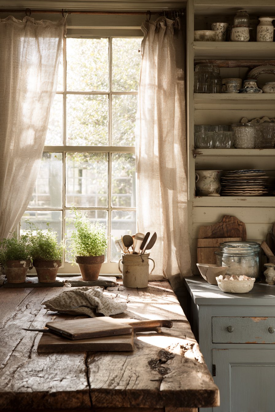 Rustic Farmhouse Butcher Block Warmth