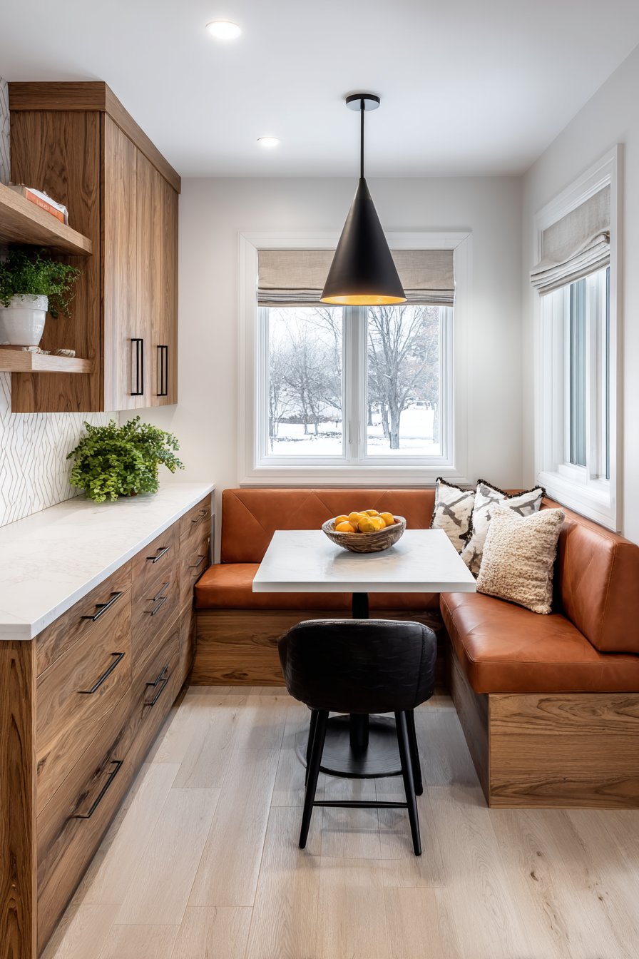 Compact Efficiency with Breakfast Nook Charm