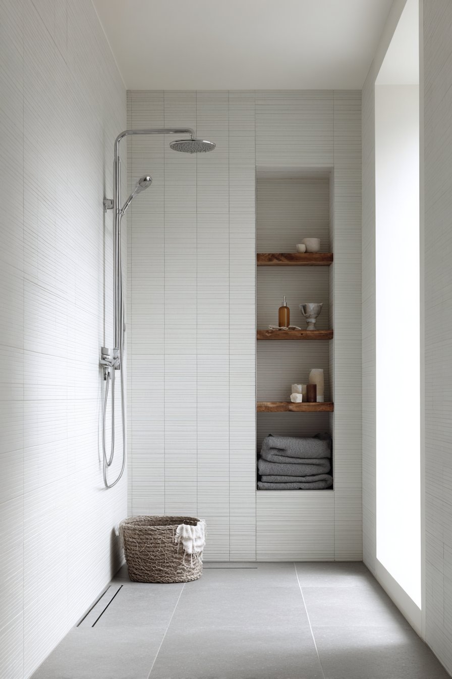 Seamless Glass and Built-In Storage