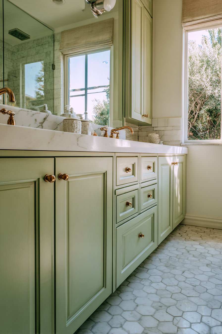 Elegant Double Vanity with Shaker Style