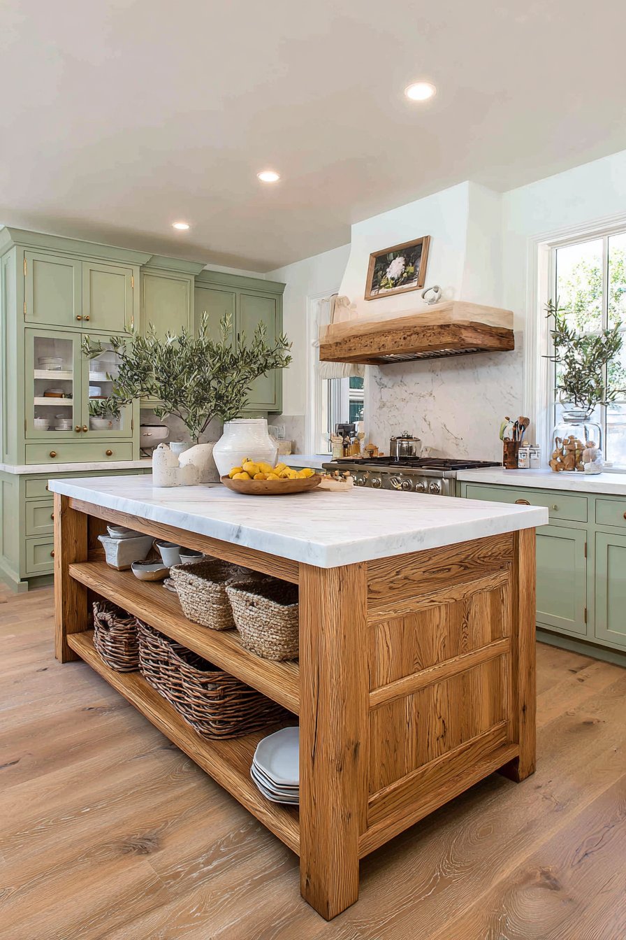 Farmhouse-Inspired Charm with Freestanding Island