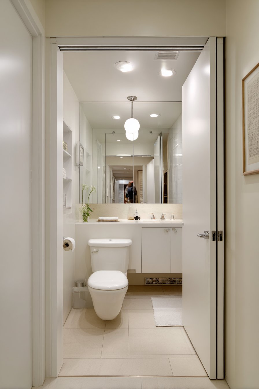 Wet Room Design with Pocket Door