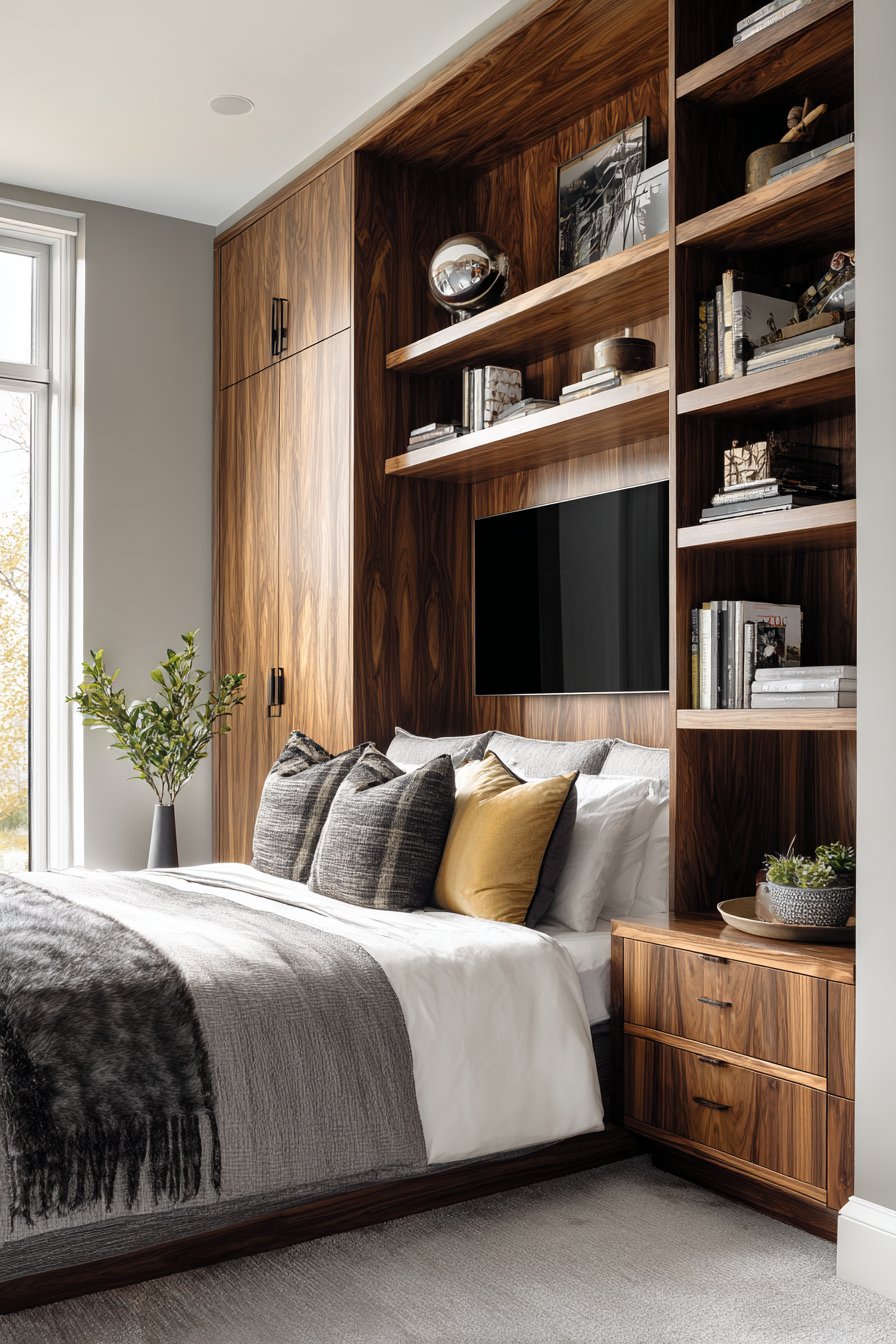 Contemporary Built-In Wall Unit