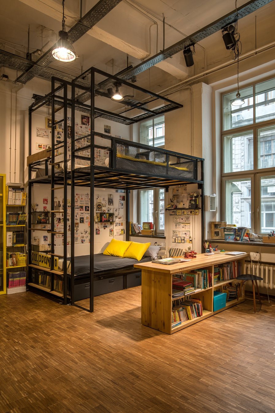 Modern Loft Configuration with Vertical Space Optimization