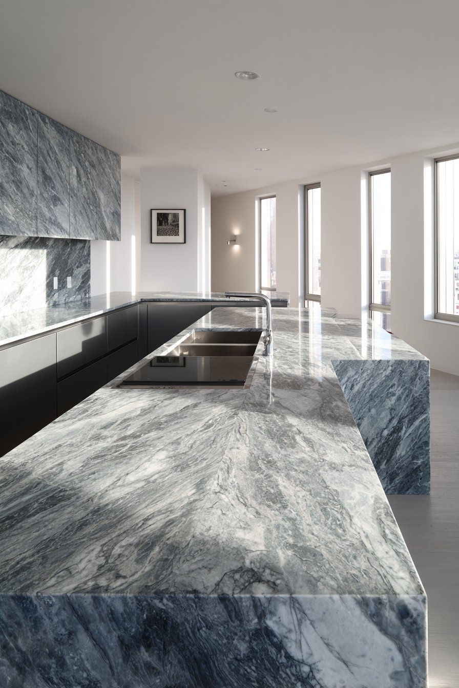 Dramatic Marble Statement with Hidden Technology