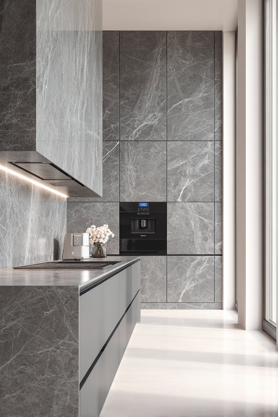 Dramatic Marble Statement with Hidden Technology